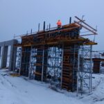 11 grudnia 2023 r. Obiekt PZŚg-48a betonowanie podpory P2 strona terespol