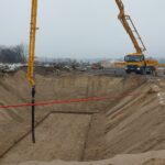 03 stycznia 2024 r. Obiekt WD-40 Betonowanie betonu podkładowego na podporze P1 i P2