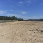 08 maja km 606+900’ budowa nasypu