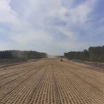 08 maja km 608+300 budowa nasypu