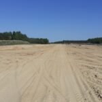 16 maja km 606+900’ budowa nasypu