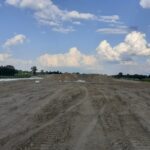 21 maja km 610+700’ widok w kierunku odcinka IX budowa nasypu