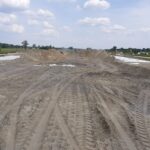 27 maja km 610+700’ widok w kierunku odcinka IX budowa nasypu