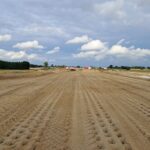 02 lipca  km 610+700’ widok w kierunku odcinka IX budowa nasypu