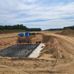 12 lipca  km 606+900’ budowa nasypu