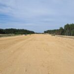 12 lipca  km 608+300 budowa nasypu