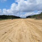 15 lipca  km 608+300 budowa nasypu