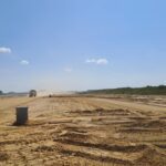 22 lipca  km 603+600’ budowa nasypu