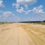 22 lipca  km 604+400 podłoże pod nasyp