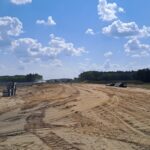 22 lipca  km 605+300’ budowa nasypu