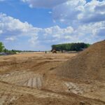 22 lipca  km 608+950’ budowa nasypu