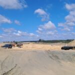 29 lipca  km 605+300 betonowanie stóp filarów WD-71