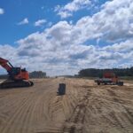 29 lipca  km 605+300’ budowa nasypu