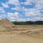 29 lipca  km 608+300 budowa nasypu