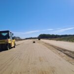 14 sierpnia km 598+200‘ budowa górnej warstwy nasypu