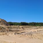 14 sierpnia km 608+300 budowa nasypu budowa kanalizacji deszczowej