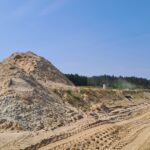 26 sierpnia  km 608+300 budowa nasypu