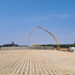 26 sierpnia  km 608+950 budowa nasypu