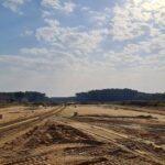 16 września  km 606+150’ roboty ziemne wykopy i przygotowanie podłoża pod stopy WD-72