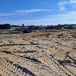 25 września  km 610+700’ widok w kierunku odcinka IX budowa nasypu