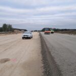 01 października  km 598+200‘ strona prawa układanie podbudowy zasadniczej  C810