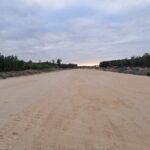 01 października  km 599+700 budowa nasypu przygotowanie GWN