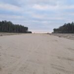 01 października  km 606+150 budowa nasypu i kanalizacji deszczowej