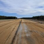 09 października  km 606+900’ przygotowanie GWN budowa kanalizacji deszczowej