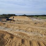 09 października  km 610+050 budowa nasypu budowa podpór WA-74