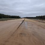 14 października  km 606+900’ przygotowanie GWN budowa kanalizacji deszczowej