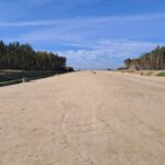 21 października  km 606+150 budowa nasypu i kanalizacji deszczowej