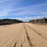 21 października  km 608+300 budowa nasypu budowa kanalizacji deszczowej