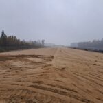 29 października  km 599+700 budowa nasypu przygotowanie GWN