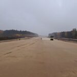 29 października  km 608+300 budowa nasypu budowa kanalizacji deszczowej