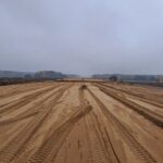 29 października  km 608+950 budowa nasypu i kanalizacji deszczowej