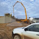 25 listopad 2024 obiekt WD-43D podpora P1 beton oczepu i skrzydeł