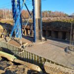 26 listopad 2024 obiekt WA-41 podpora P2 L deskowanie słupów