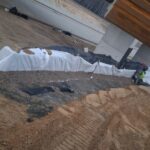 26 listopad 2024 obiekt WD-44 mur M1  i M2 - wykonano drenaż