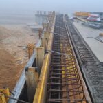 27 listopad 2024 obiekt WA-45a betonowanie ścianki zaplecznej podpora P4 Jezdnia Prawa