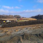 03 grudnia  km 599+700’ budowa nasypu budowa podpór PZM-13L(L,P)