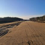 03 grudnia  km 608+300 budowa nasypu budowa kanalizacji deszczowej