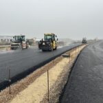 04 grudzień 2024 Węzeł Borki, Warstwa wiążąca z BA na dojeździe do WD-43