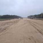 10 grudnia km 608+300 budowa nasypu budowa kanalizacji deszczowej