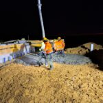 12 grudzień 2024 obiekt WA-45a beton podkładowy pod płytę przejściową P1