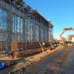 13 grudzień 2024 obiekt WA-41 podpora P3 deskowanie i zbrojenie poprzecznicy