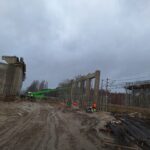 16 grudzień 2024 obiekt WA-41 podpora P2 kontynuacja montażu wieży