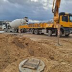 16 grudzień 2024 obiekt WD-43C podpora P3 beton podkładowy pod płytę  najazdową