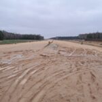 18 grudnia km 606+900’ przygotowanie GWN budowa kanalizacji deszczowej