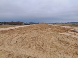 18 grudnia km 610+050’ budowa nasypu