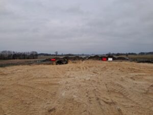 18 grudnia km 610+700’ budowa nasypu widok w kierunku odcinka IX